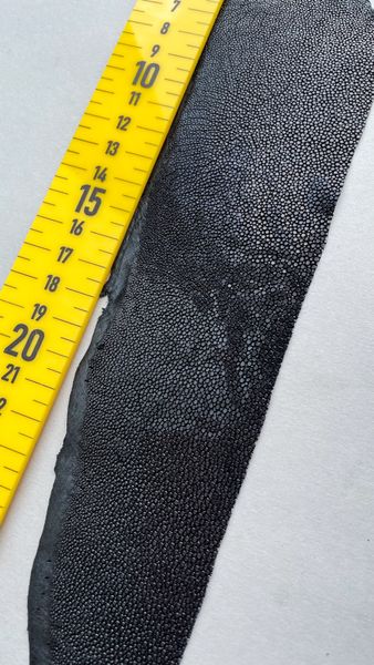 Stingray leather piece, black