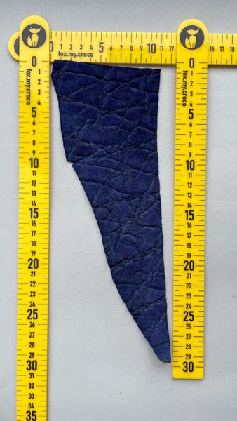 Elephant leather piece, blue 2
