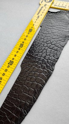 Лоскут шкіри крокодила, шоколадний 000000714 фото