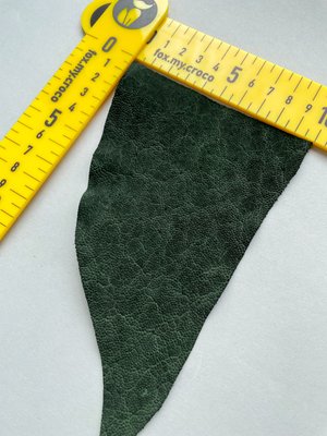 Elephant leather piece, green