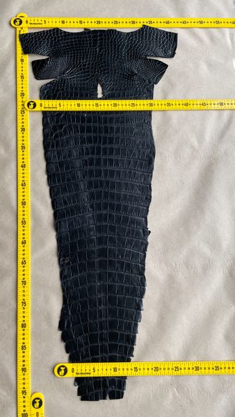 Crocodiles' Half-skin, black color