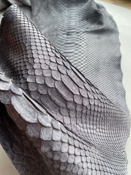 Python skin, gray 283 сm (available for cut from 20cm)