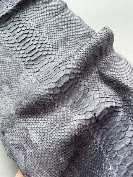 Python skin, gray 283 сm (available for cut from 20cm)