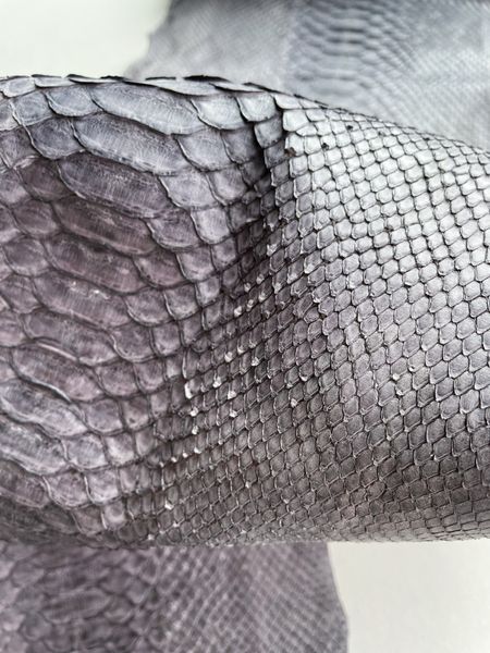 Python skin, gray 283 сm (available for cut from 20cm)