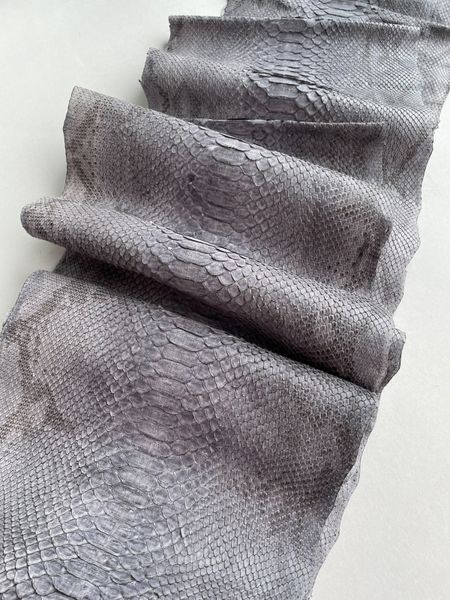 Python skin, gray 283 сm (available for cut from 20cm)