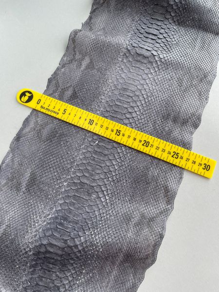 Python skin, gray 283 сm (available for cut from 20cm)