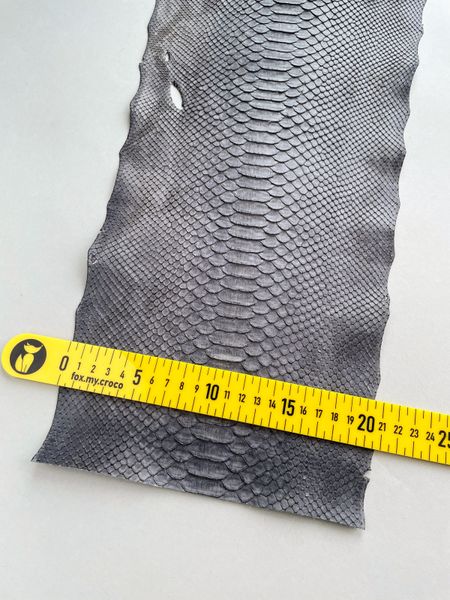 Python skin, gray 283 сm (available for cut from 20cm)