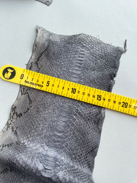 Python skin, gray 283 сm (available for cut from 20cm)