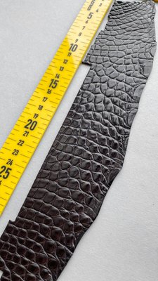 Лоскут шкіри крокодила, шоколадний 000000715 фото