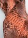 Python skin, orange 307 сm (available for cut from 20cm)