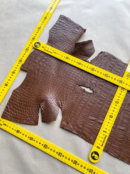 Crocodiles' Half-skin, cognac