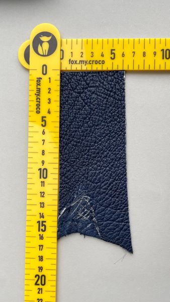 Shark leather piece, blue