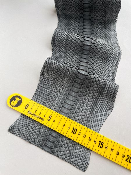 Python skin, dark gray 312 сm (available for cut from 20cm)