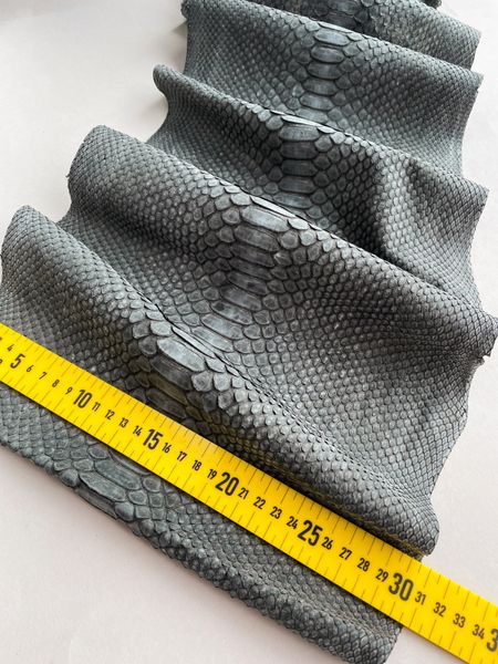 Python skin, dark gray 312 сm (available for cut from 20cm)