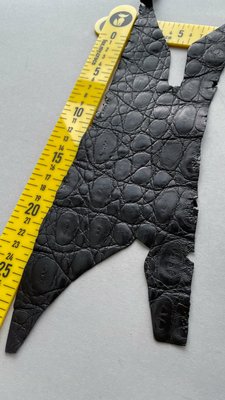 Лоскут шкіри крокодила, чорний 000002014 фото