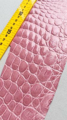 Лоскут шкіри крокодила, рожевий 000000691 фото