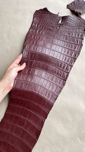 Crocodiles' tail, Marsala color