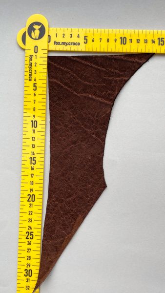 Elephant leather piece, brown