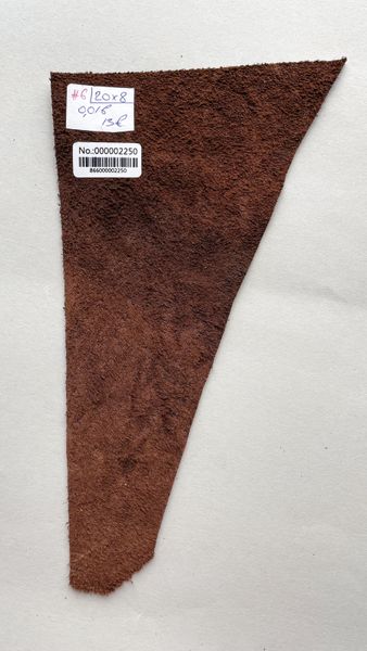 Elephant leather piece, brown