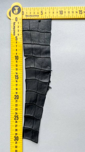 Лоскут шкіри крокодила, чорний 000000973 фото