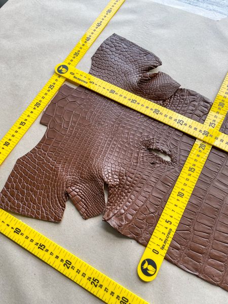 Crocodiles' Half-skin, cognac