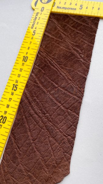 Elephant leather piece, brown