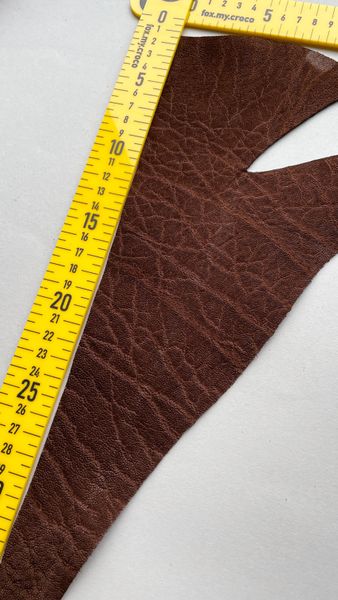 Elephant leather piece, brown