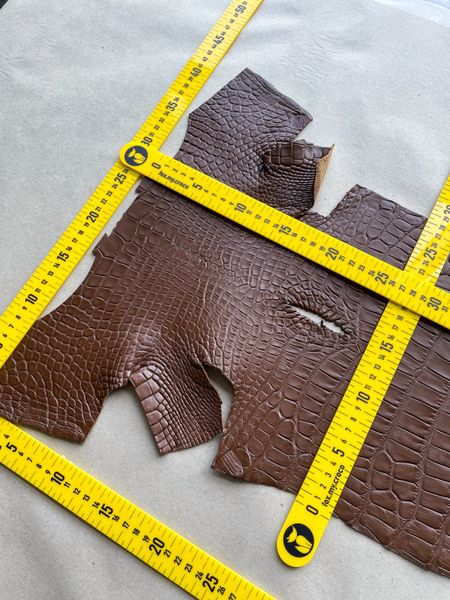 Crocodiles' Half-skin, cognac