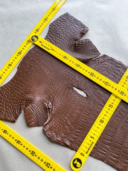 Crocodiles' Half-skin, cognac