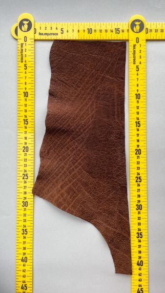 Elephant leather piece, brown