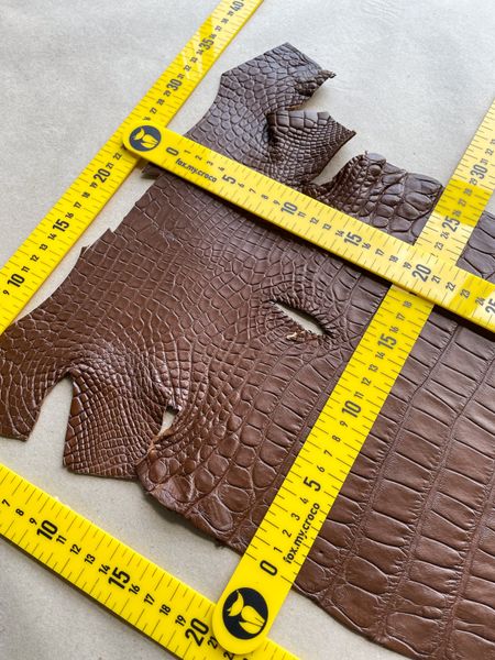 Crocodiles' Half-skin, cognac