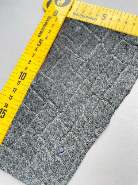 Elephant leather piece, gray