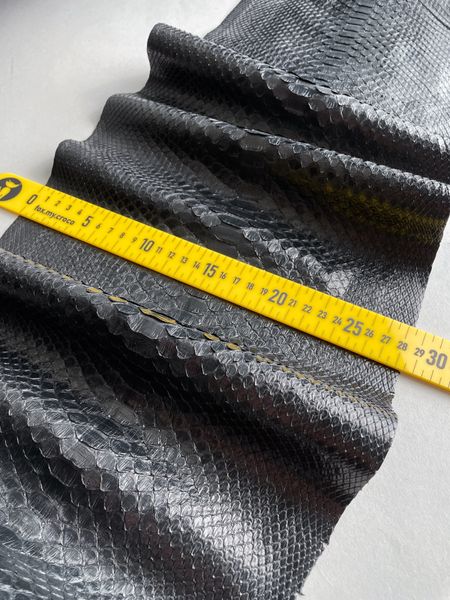 Python skin, black 243 cm (available for cut from 20cm)