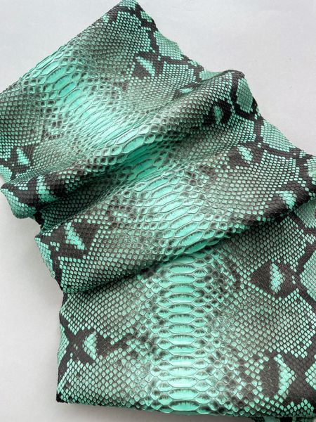 Python skin, emerald 225 сm (available for cut from 20cm)