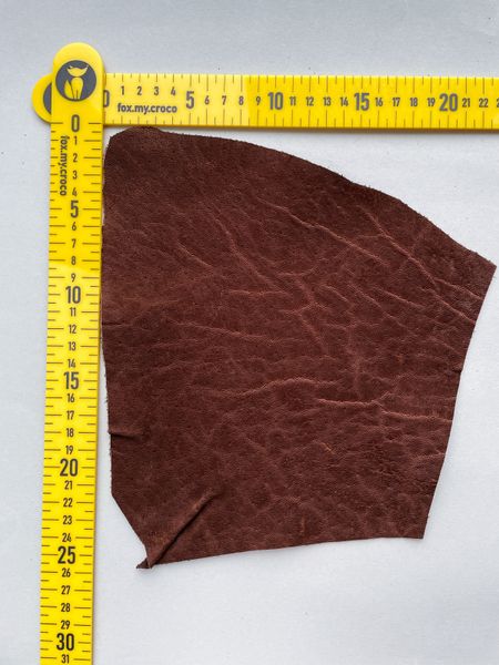 Elephant leather piece, brown