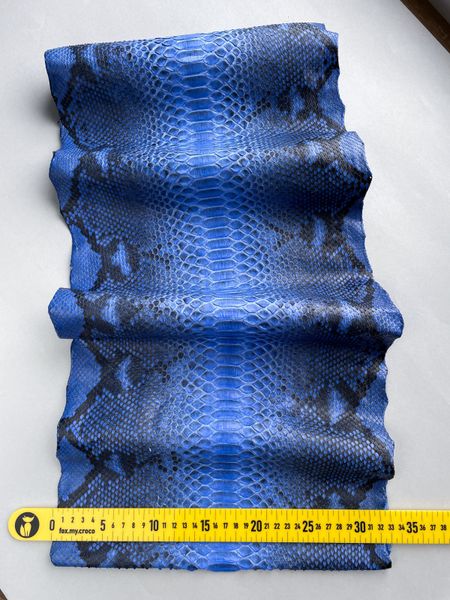 Python skin, blue 210 сm (available for cut from 20cm)