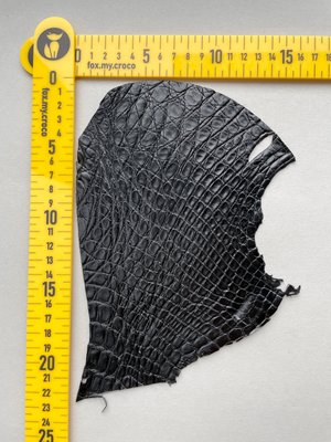 Лоскут шкіри крокодила, чорний 000000917 фото