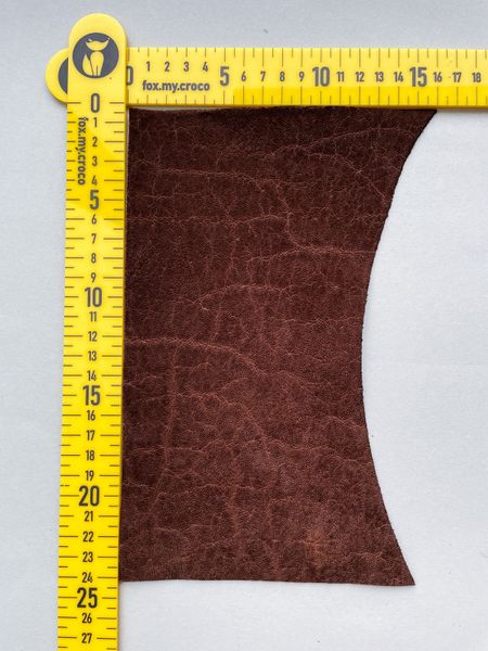 Elephant leather piece, brown