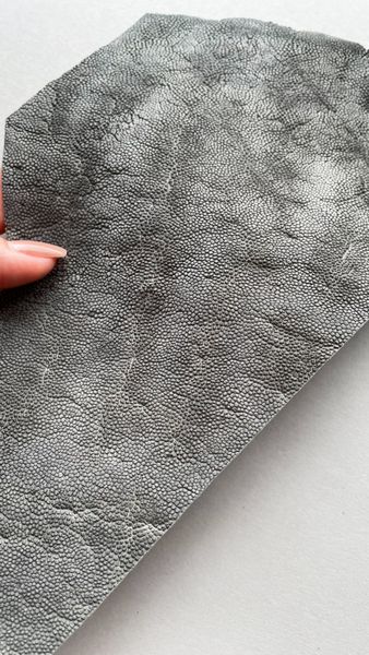 Elephant leather piece, gray