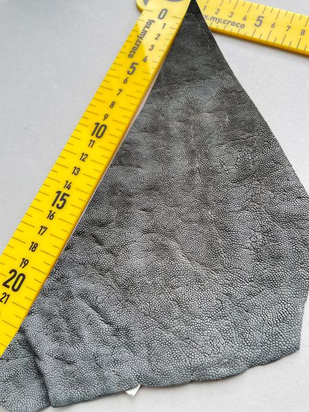 Elephant leather piece, gray