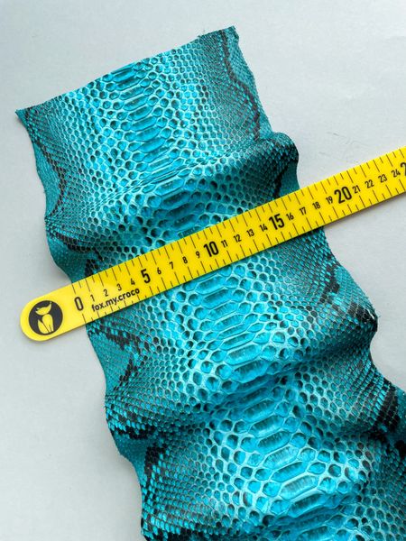 Python skin, turquoise 342 сm (available for cut from 20cm)