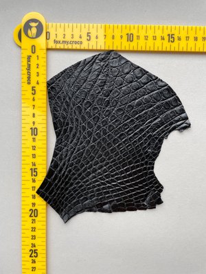 Лоскут шкіри крокодила, чорний 000000943 фото