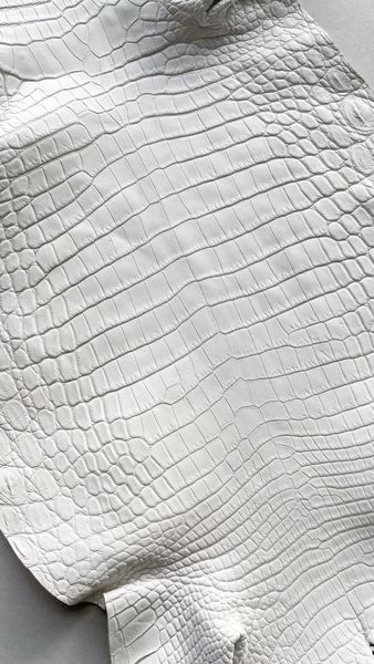 Шкура нільського крокодила біла, 30 см 000000082 фото