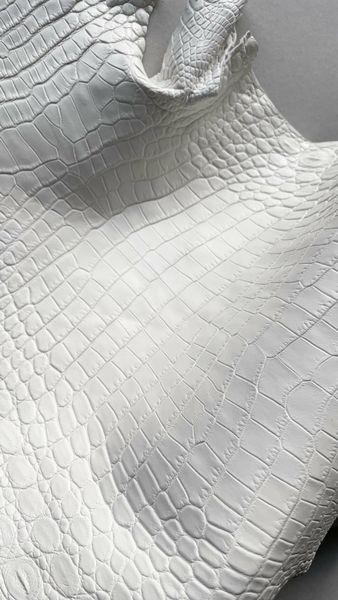 Шкура нільського крокодила біла, 30 см 000000082 фото
