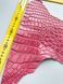 Crocodile leather piece, dark pink