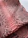 Python skin, warm pink 115 сm (available for cut from 20cm)