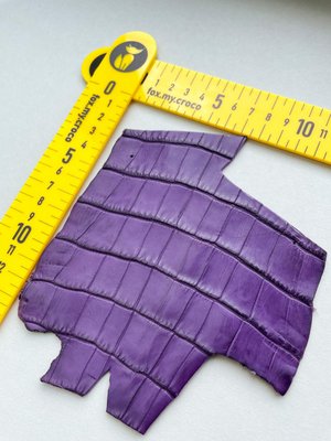 Лоскут кожи крокодила, фиолетовый 000000554 фото