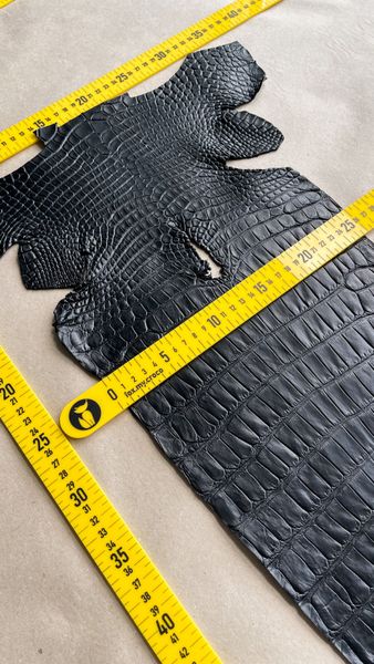 Crocodiles' Half-skin, black color