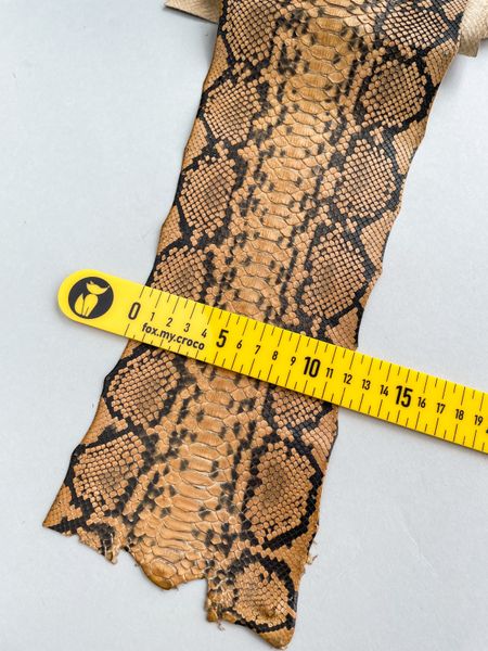 Python skin, honey 84 cm (available for cut from 20cm)