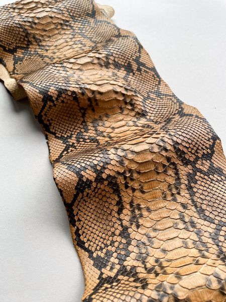 Python skin, honey 84 cm (available for cut from 20cm)